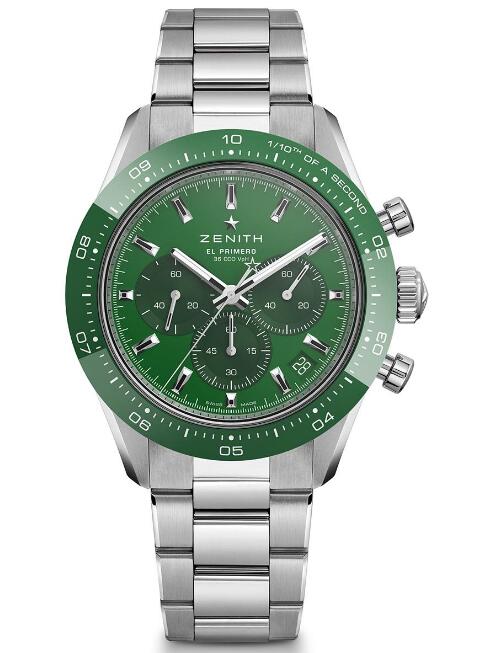 Review Zenith Chronomaster Sport Green Only Watch Replica Watch 03.3113.3600/04.M3100